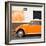 ¡Viva Mexico! Square Collection - Orange VW Beetle Car and American Graffiti-Philippe Hugonnard-Framed Photographic Print