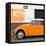 ¡Viva Mexico! Square Collection - Orange VW Beetle Car and American Graffiti-Philippe Hugonnard-Framed Stretched Canvas