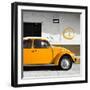?Viva Mexico! Square Collection - Orange VW Beetle Car & Peace Symbol-Philippe Hugonnard-Framed Premium Photographic Print
