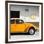 ?Viva Mexico! Square Collection - Orange VW Beetle Car & Peace Symbol-Philippe Hugonnard-Framed Photographic Print