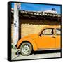 ¡Viva Mexico! Square Collection - Orange VW Beetle Car-Philippe Hugonnard-Framed Stretched Canvas