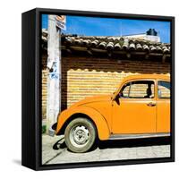 ¡Viva Mexico! Square Collection - Orange VW Beetle Car-Philippe Hugonnard-Framed Stretched Canvas
