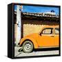 ¡Viva Mexico! Square Collection - Orange VW Beetle Car-Philippe Hugonnard-Framed Stretched Canvas