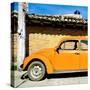 ¡Viva Mexico! Square Collection - Orange VW Beetle Car-Philippe Hugonnard-Stretched Canvas