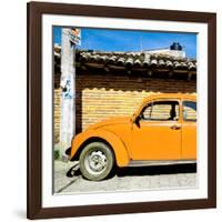 ¡Viva Mexico! Square Collection - Orange VW Beetle Car-Philippe Hugonnard-Framed Photographic Print