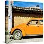 ¡Viva Mexico! Square Collection - Orange VW Beetle Car-Philippe Hugonnard-Stretched Canvas