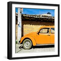 ¡Viva Mexico! Square Collection - Orange VW Beetle Car-Philippe Hugonnard-Framed Photographic Print