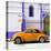 ¡Viva Mexico! Square Collection - Orange VW Beetle in San Cristobal-Philippe Hugonnard-Stretched Canvas