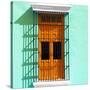 ¡Viva Mexico! Square Collection - Orange Window in Campeche-Philippe Hugonnard-Stretched Canvas