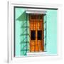 ¡Viva Mexico! Square Collection - Orange Window in Campeche-Philippe Hugonnard-Framed Photographic Print