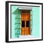 ¡Viva Mexico! Square Collection - Orange Window in Campeche-Philippe Hugonnard-Framed Photographic Print