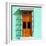 ¡Viva Mexico! Square Collection - Orange Window in Campeche-Philippe Hugonnard-Framed Photographic Print