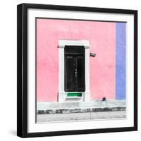 ¡Viva Mexico! Square Collection - Pale Violet and Purple Facade - Campeche-Philippe Hugonnard-Framed Photographic Print