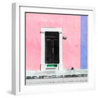 ¡Viva Mexico! Square Collection - Pale Violet and Purple Facade - Campeche-Philippe Hugonnard-Framed Photographic Print