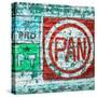 ¡Viva Mexico! Square Collection - "PAN" Street Art II-Philippe Hugonnard-Stretched Canvas