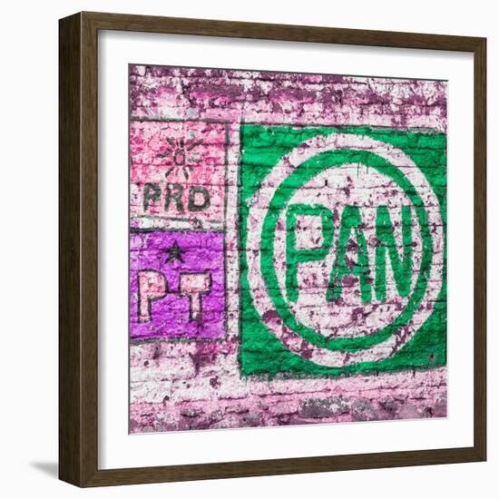 ¡Viva Mexico! Square Collection - "PAN" Street Art IV-Philippe Hugonnard-Framed Photographic Print