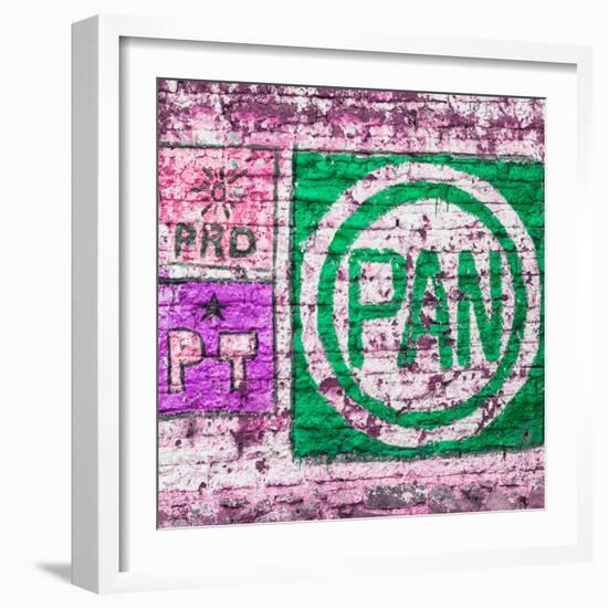 ¡Viva Mexico! Square Collection - "PAN" Street Art IV-Philippe Hugonnard-Framed Photographic Print