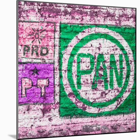 ¡Viva Mexico! Square Collection - "PAN" Street Art IV-Philippe Hugonnard-Mounted Photographic Print