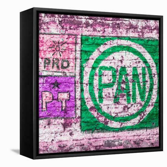 ¡Viva Mexico! Square Collection - "PAN" Street Art IV-Philippe Hugonnard-Framed Stretched Canvas