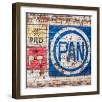 ¡Viva Mexico! Square Collection - "PAN" Street Art-Philippe Hugonnard-Framed Photographic Print