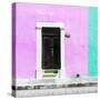 ¡Viva Mexico! Square Collection - Pink and Coral Green Facade - Campeche-Philippe Hugonnard-Stretched Canvas