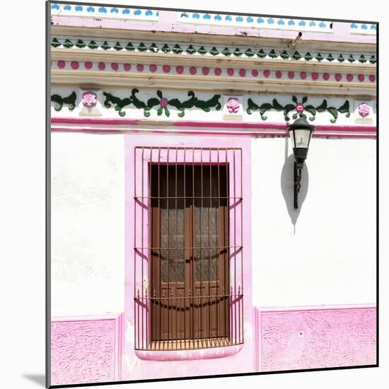 ¡Viva Mexico! Square Collection - Pink Facade-Philippe Hugonnard-Mounted Photographic Print