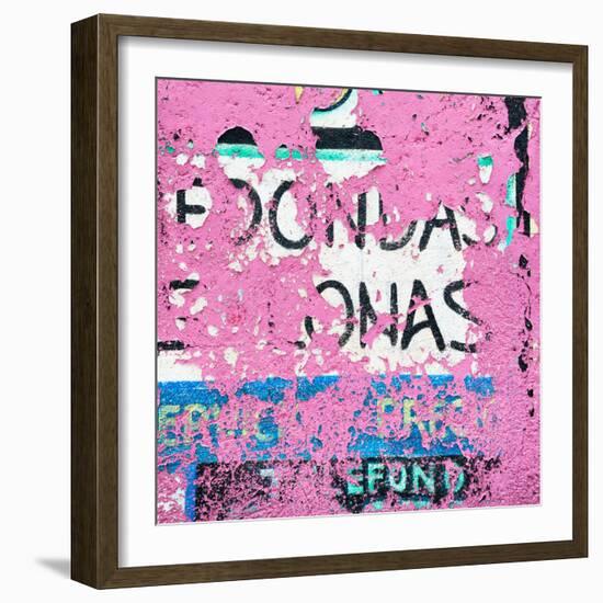 ¡Viva Mexico! Square Collection - Pink Grunge Wall-Philippe Hugonnard-Framed Photographic Print