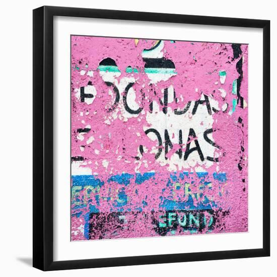 ¡Viva Mexico! Square Collection - Pink Grunge Wall-Philippe Hugonnard-Framed Photographic Print