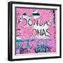 ¡Viva Mexico! Square Collection - Pink Grunge Wall-Philippe Hugonnard-Framed Photographic Print