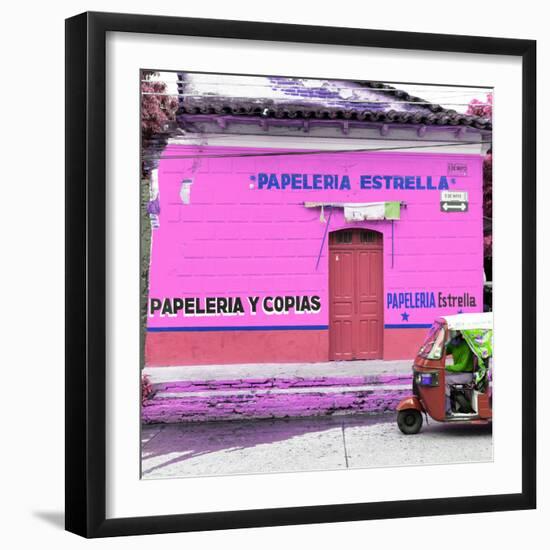 ¡Viva Mexico! Square Collection - Pink Papeleria-Philippe Hugonnard-Framed Photographic Print