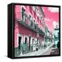 ¡Viva Mexico! Square Collection - Pink Street in Guanajuato-Philippe Hugonnard-Framed Stretched Canvas