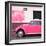 ¡Viva Mexico! Square Collection - Pink VW Beetle Car and American Graffiti-Philippe Hugonnard-Framed Photographic Print