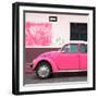 ¡Viva Mexico! Square Collection - Pink VW Beetle Car and American Graffiti-Philippe Hugonnard-Framed Photographic Print