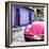 ¡Viva Mexico! Square Collection - Pink VW Beetle Car and Colorful House-Philippe Hugonnard-Framed Photographic Print