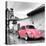 ¡Viva Mexico! Square Collection - Pink VW Beetle Car in San Cristobal de Las Casas-Philippe Hugonnard-Stretched Canvas