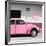 ¡Viva Mexico! Square Collection - Pink VW Beetle Car & Peace Symbol-Philippe Hugonnard-Framed Photographic Print