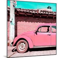 ¡Viva Mexico! Square Collection - Pink VW Beetle Car-Philippe Hugonnard-Mounted Photographic Print