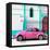 ¡Viva Mexico! Square Collection - Pink VW Beetle in San Cristobal-Philippe Hugonnard-Framed Stretched Canvas