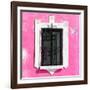 ¡Viva Mexico! Square Collection - Pink Wall & Black Window-Philippe Hugonnard-Framed Photographic Print