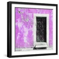 ¡Viva Mexico! Square Collection - Pink Wall of Silence-Philippe Hugonnard-Framed Photographic Print