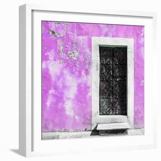 ¡Viva Mexico! Square Collection - Pink Wall of Silence-Philippe Hugonnard-Framed Photographic Print