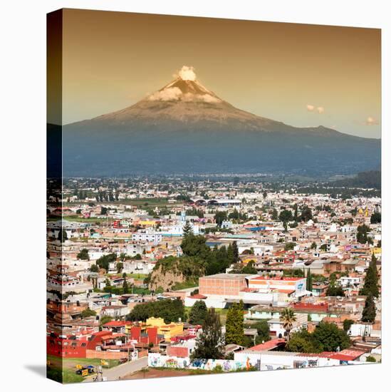 ¡Viva Mexico! Square Collection - Popocatepetl Volcano in Puebla II-Philippe Hugonnard-Stretched Canvas