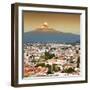 ¡Viva Mexico! Square Collection - Popocatepetl Volcano in Puebla II-Philippe Hugonnard-Framed Photographic Print