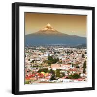 ¡Viva Mexico! Square Collection - Popocatepetl Volcano in Puebla II-Philippe Hugonnard-Framed Photographic Print