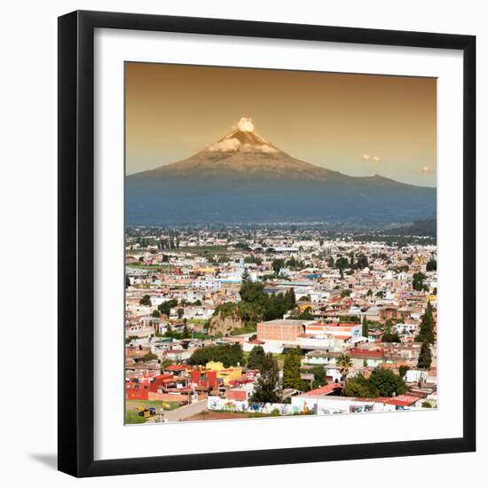 ¡Viva Mexico! Square Collection - Popocatepetl Volcano in Puebla II-Philippe Hugonnard-Framed Photographic Print