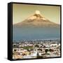 ¡Viva Mexico! Square Collection - Popocatepetl Volcano in Puebla IV-Philippe Hugonnard-Framed Stretched Canvas