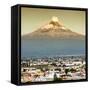 ¡Viva Mexico! Square Collection - Popocatepetl Volcano in Puebla IV-Philippe Hugonnard-Framed Stretched Canvas