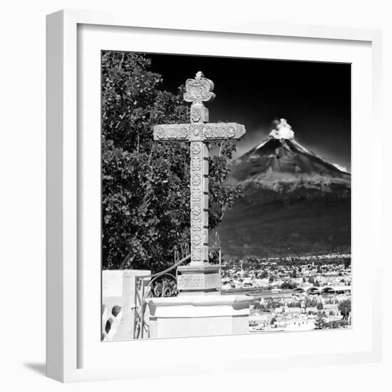 ¡Viva Mexico! Square Collection - Popocatepetl Volcano in Puebla IX-Philippe Hugonnard-Framed Photographic Print