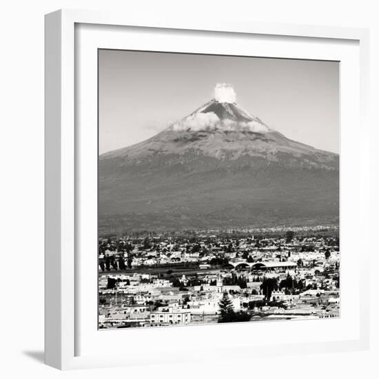 ¡Viva Mexico! Square Collection - Popocatepetl Volcano in Puebla V-Philippe Hugonnard-Framed Photographic Print