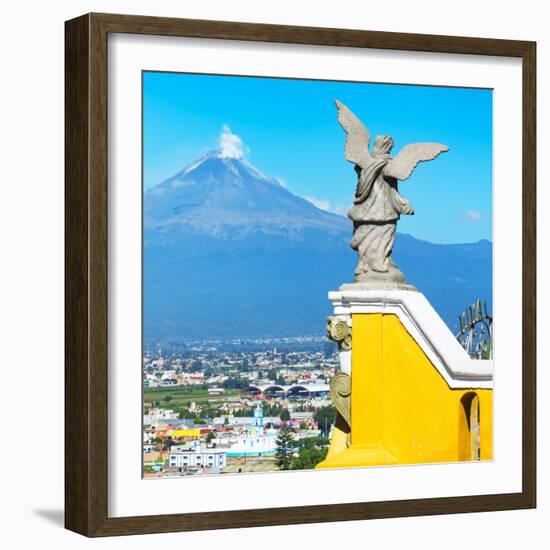 ¡Viva Mexico! Square Collection - Popocatepetl Volcano in Puebla X-Philippe Hugonnard-Framed Photographic Print